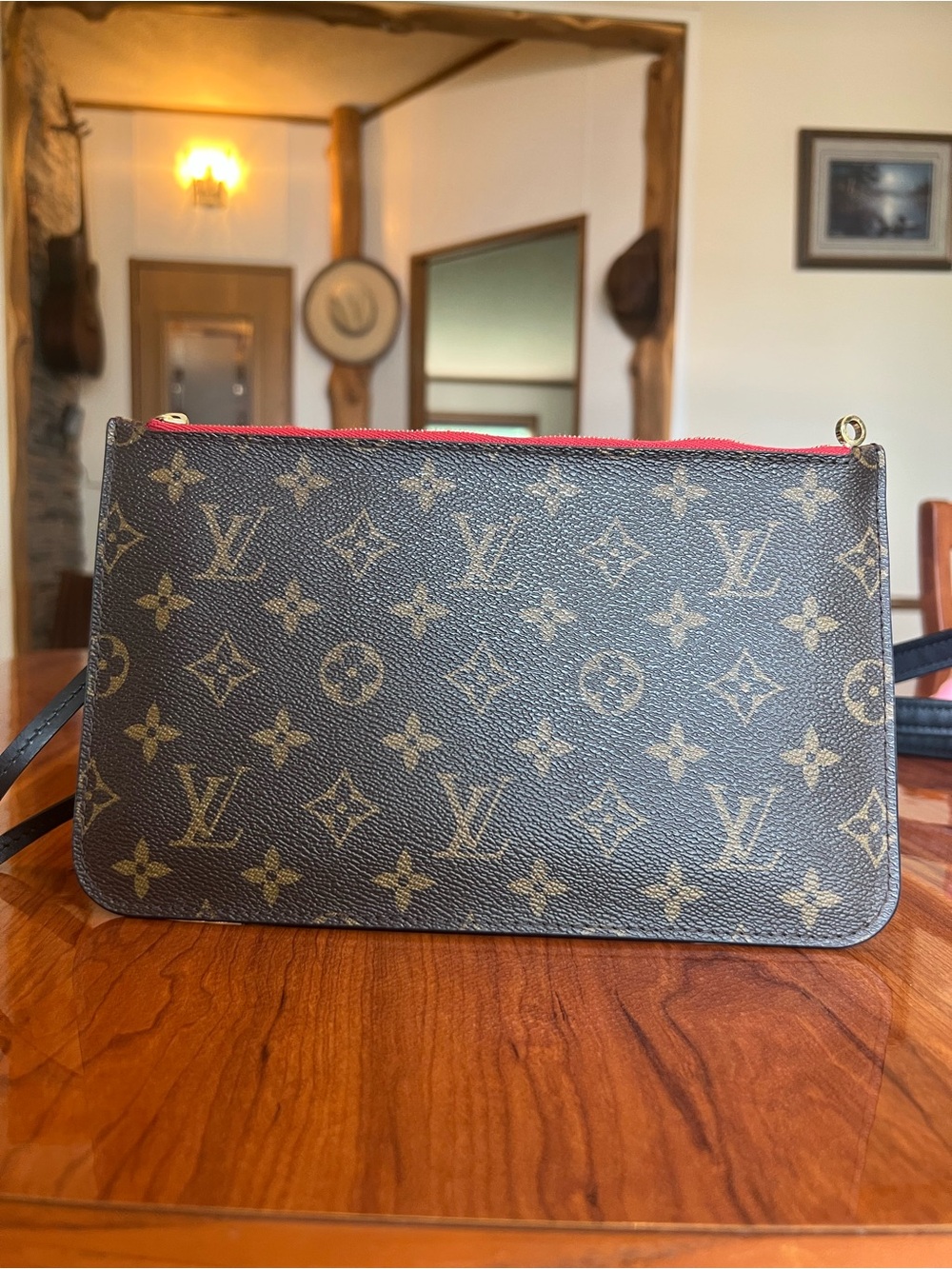 Louis Vuitton Monogram Wristlet from Neverfull My LV World Tour Edition